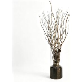 15 Pcs Curly Willow Branches, 17" Dried Brown Willow Twigs for Vase Home Decor in Saudi Arabia