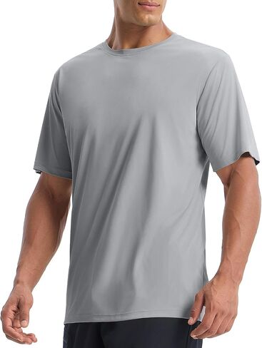 SPEXIAL Men's UPF 50+ Short Sleeve Sun Protection Rash Guard Quick Dry Swim Shirt, Fishing, Beach, Hiking, Running in Saudi Arabia