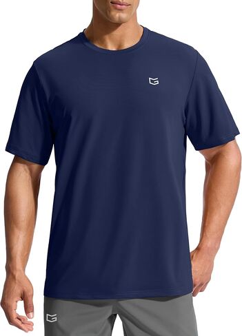 G Gradual Men's Sun Protection Swim Shirt UPF 50+ Rash Guard Short Sleeve Quick Dry Water Hiking Workout Shirts for Men in Saudi Arabia