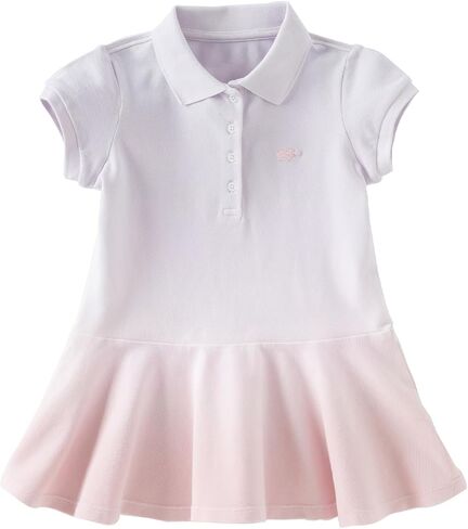 DAVE&BELLA Toddler Girl Dresses Summer Sporty Polo Dress Short Sleeve Casual Uniform Sundress Baby Kids A-Line Playwear 2-9Y in Saudi Arabia