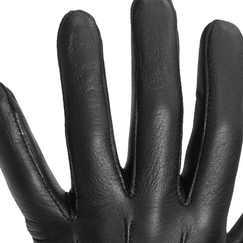 Guardia™ Men's Thin Black Leather Gloves | Precision Tasks, Driving in Saudi Arabia