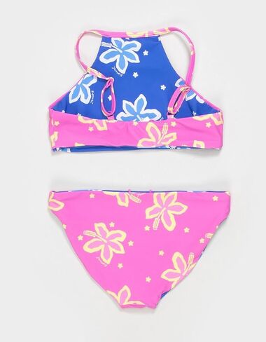 مجموعة بيكيني Rip Curl Tropical Dawn Girls ذو وجهين برقبة عالية in Kuwait