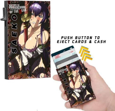 High School of the Dead Saeko Anime Slim Wallet Officially Licensed in Saudi Arabia