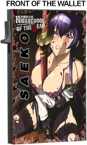 High School of the Dead Saeko Anime Slim Wallet Officially Licensed in Saudi Arabia
