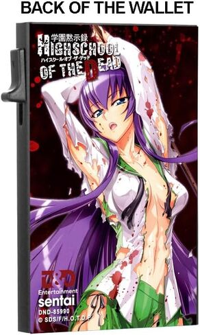 High School of the Dead Saeko Anime Slim Wallet Officially Licensed in Saudi Arabia
