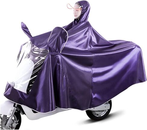 Cycle rain Cape,Womens Ponchos, Oxford Hooded Rain Poncho, Single/Double Windproof Unisex, for Bike, Ebike, Motorcycle, Mobility Scooter Cover in Kuwait