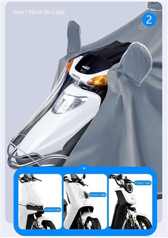 Cycle rain Cape,Womens Ponchos, Hooded Rain Poncho, Windproof Unisex, for Bike, Ebike, Motorcycle, Mobility Scooter Cover in Kuwait