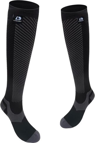 Waterproof Socks, Merino Wool, Knee High, Skiing & Snowboarding, Cold Weather Thermal Warm Socks, Black, Small in Saudi Arabia