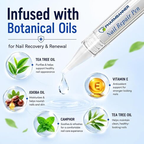 Nail Fungus Treatment Extra Strength: 25% Undecylenic Acid Formula - Toenail Fungus Treatment Kit with 5 Pens & Nail File for Ingrown Nails, Discoloration & Brittle Nails in Saudi Arabia