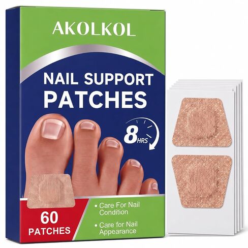 Toenail Fungus Treatment Extra Strength, 60 PCS Nail Repair Patches for Overnight, 8-Hour Fungal Nail Patches Renewal for Men and Women, Nail Fungus Treatments Patches Non-Falling Off Design in Saudi Arabia