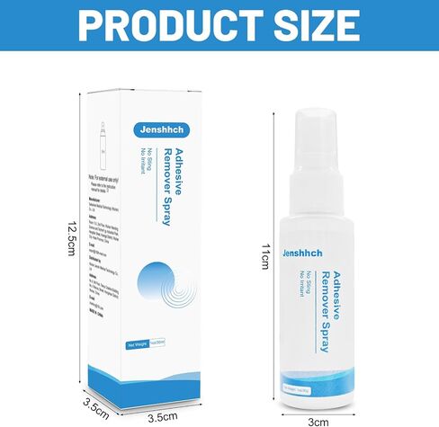 Adhesive Remover Spray, Medical Skin Adhesive Remover, No Sting, Alcohol Free, Colostomy Ostomy Supplies for Stoma Care, Ostomy Patients, Bandage Removal, 1 oz (30ml) in Saudi Arabia