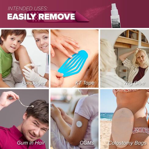 Skinister Adhesive Remover for Skin, 2 Pack – 4oz Each (8oz Total) – Silicone-Based, Hypoallergenic, Sting-Free – for Wig, Ostomy, Tape & Bandage Adhesive Removal in Saudi Arabia