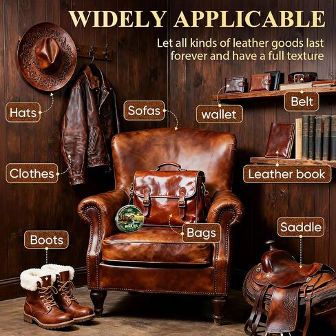 Shoe Shine Kit –16-in-1 Leather Shoe Polish Kit with Saddle Soap,Mink Oil,Black/Brown/Neutral Shoe Polish,Horsehair Brushes,Leather Boot Polish,Cleaning & Conditioning–Gift for Men & Women & Cowboy in Saudi Arabia