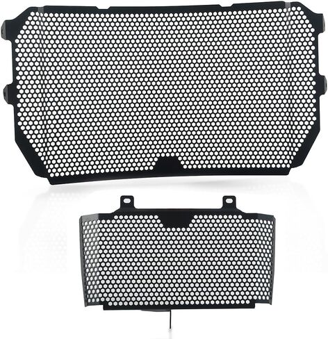 MT10 Motorcycle Radiator Grille Guard Protector Cover & Oil Guard Kit Compatible with MT10 MT 10 FZ10 FZ 10 MT-10 SP MT10 SP 2016 2017 2018 2019 2020 2021 2022 2023 2024 2025(Black) in Saudi Arabia