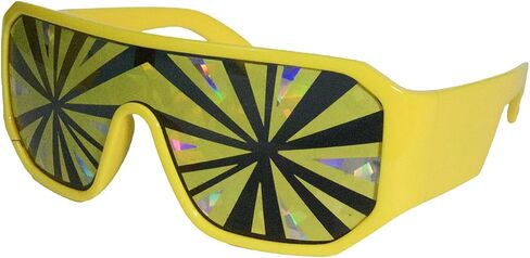 Pro Wrestling Tees Officially Licensed Macho Man Sunglasses - Yellow/Silver Burst in Saudi Arabia