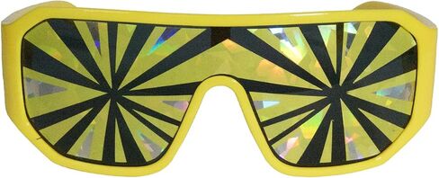 Pro Wrestling Tees Officially Licensed Macho Man Sunglasses - Yellow/Silver Burst in Saudi Arabia
