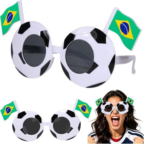 AICase لبضائع كأس العالم 2026، نظارات شمسية على شكل علم كرة القدم كرة بانيني هدية كرة القدم الأولمبية الوطنية ويوم اللعبة in Kuwait