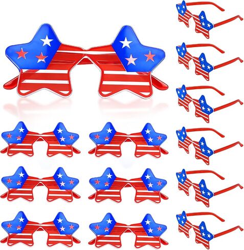 4th of July Star Glasses American Flag Glasses Patriotic Party Favors Gifts for 250th Anniversary Independence Day in Saudi Arabia