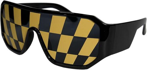 Pro Wrestling Tees Officially Licensed Macho Man Sunglasses - Yellow Checker Flag in Saudi Arabia