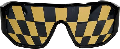 Pro Wrestling Tees Officially Licensed Macho Man Sunglasses - Yellow Checker Flag in Saudi Arabia
