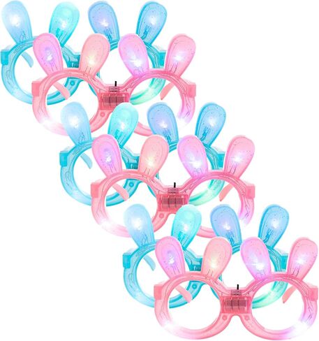 Light Up Star Glasses for Kids – LED Glowing Patriotic Novelty Toy Eyewear Party Favor Accessories for Dress Up, Birthdays & Events (Patriotic RWB, 4 Pack) in Saudi Arabia