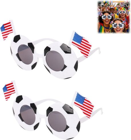 2026 Summer Soccer Event Flag Sunglasses, Funny Party Glasses for Patriotic Sports Fans, Comfortable and Lightweight in Saudi Arabia