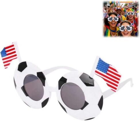 2026 Summer Soccer Event Flag Sunglasses, Funny Party Glasses for Patriotic Sports Fans, Comfortable and Lightweight in Saudi Arabia