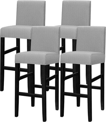 Lellen Bar Stool Covers Set of 2,Stretch Washable Barstool Seat Covers Removable Bar Chair Covers with Backs,Counter Height Bar Stool Chair Covers for Kitchen Dining Room Cafe in Saudi Arabia