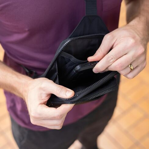 DefenderShield EMF & 5G Radiation Protection Crossbody Bag - Black in Kuwait