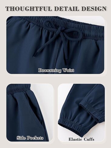 Cooraby 2 Pack Toddler Boys Quick Dry Pull on Jogger Pants Kids Athletic Sweatpants Elastic Waist Uniform Pants for Boys in Kuwait