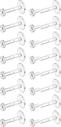 Dochais 16G 18G Clear Earrings Studs Lip Bars Retainer Flexible Acrylic Piercing Retainers Clear Cartilage Helix Stud Earring Labret Tragus Retainers Piercing Jewellery 16Pcs 6mm 8mm 10mm 12mm in Saudi Arabia