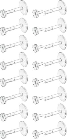Dochais 16G 18G Clear Earrings Studs Lip Bars Retainer Flexible Acrylic Piercing Retainers Clear Cartilage Helix Stud Earring Labret Tragus Retainers Piercing Jewellery 16Pcs 6mm 8mm 10mm 12mm in Saudi Arabia