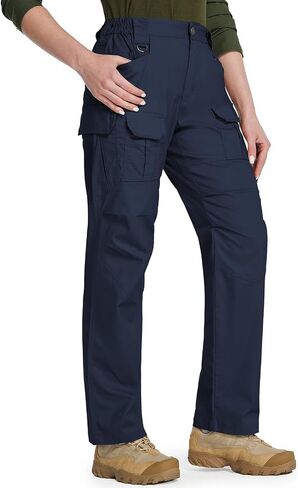 Hiwise Women's Stretch Tactical Pants Water Resistant Ripstop Cargo Work Pants Outdoor Lightweight Hiking Pants in Saudi Arabia