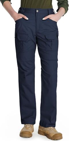 Hiwise Women's Stretch Tactical Pants Water Resistant Ripstop Cargo Work Pants Outdoor Lightweight Hiking Pants in Saudi Arabia