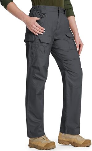 Hiwise Women's Stretch Tactical Pants Water Resistant Ripstop Cargo Work Pants Outdoor Lightweight Hiking Pants in Saudi Arabia