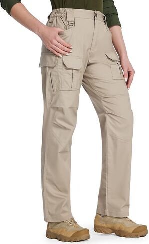 Hiwise Women's Stretch Tactical Pants Water Resistant Ripstop Cargo Work Pants Outdoor Lightweight Hiking Pants in Saudi Arabia
