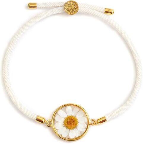 Dried Pressed Birth Month Flower Bracelet, Adjustable tree of life knot Cord Bracelet, Personalized Gift in Saudi Arabia
