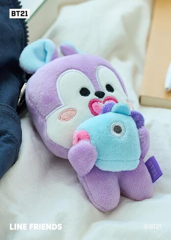 LINE FRIENDS Official BT21 BASIC Small Plush Keychain - MANG with Mask, Plush Keychain, Animal Keyring, Keychains Cute, Llaveros de Peluche, Kpop Merch in Kuwait