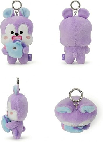 LINE FRIENDS Official BT21 BASIC Small Plush Keychain - MANG with Mask, Plush Keychain, Animal Keyring, Keychains Cute, Llaveros de Peluche, Kpop Merch in Kuwait
