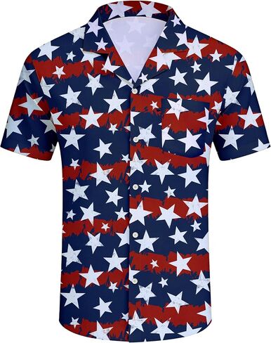 Funny Hawaiian Shirts for Men Short Sleeve, Beach Casual Button Down Shirts Summer Tropical Vacation Aloha Shirt in Saudi Arabia