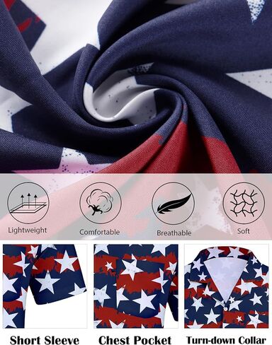 Funny Hawaiian Shirts for Men Short Sleeve, Beach Casual Button Down Shirts Summer Tropical Vacation Aloha Shirt in Saudi Arabia