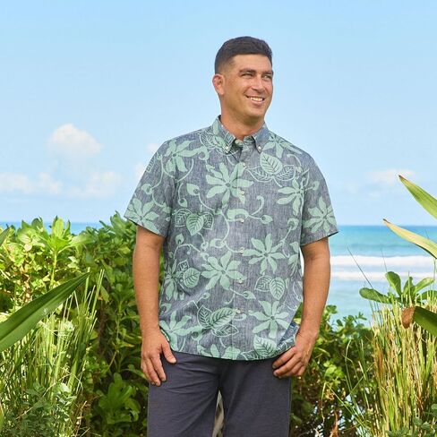 Reyn Spooner Tahitian Cotton Hawaiian Aloha Shirt - Classic Fit Button Front in Kuwait