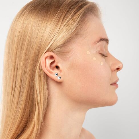Stainless Steel Stud Earrings for Women, 30PCS Silver Ball Earrings Small Stud Earring Cartilage Earring Round Stud-Earrings for Women Mens, 2mm-6mm in Kuwait