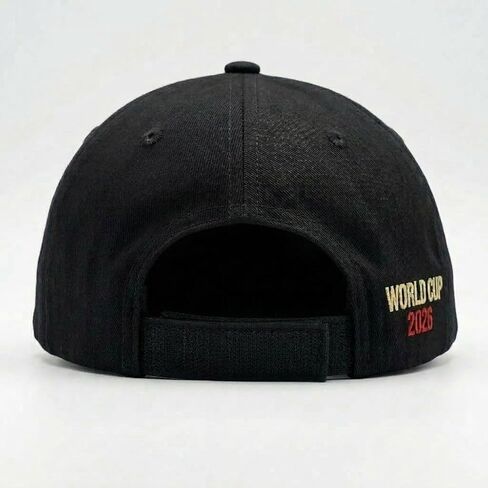 قبعة بيسبول مطرزة "Ayiti Ann Ale" لكأس العالم في هايتي - للجنسين علم هايتي لكرة القدم، قبعة قطنية قابلة للتعديل من 6 ألواح باللون الأسود in Kuwait