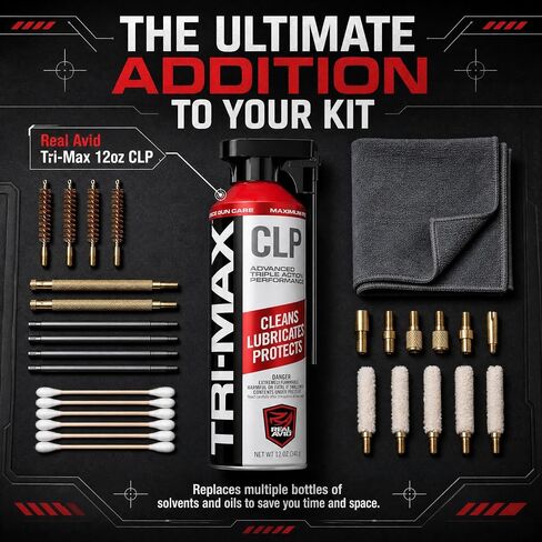 Real Avid 12oz Gun Cleaning Solvent & Bore Cleaner | Ideal for Gun Cleaning & Firearm Maintenance | Foaming Gun Solvent Removes Carbon & Copper Effortlessly & Maximizes Barrel Accuracy in Kuwait