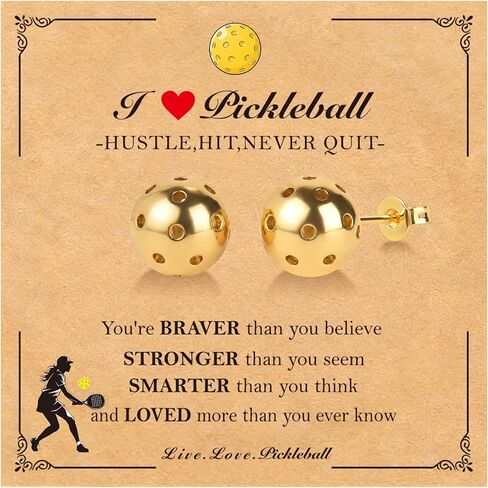 Baseball Softball Soccer Basketball Football Earrings for Women, 14K Gold Plated 10mm Sports Earrings studs for Women Valentines Day Birthday Christmas Easter Baptism Graduation Gifts for Momen Mom in Kuwait