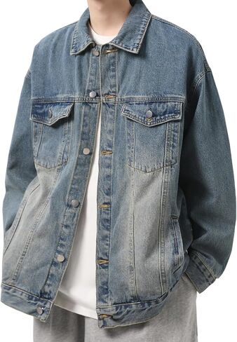 Men's Trucker Coat Denim Jackets in Saudi Arabia