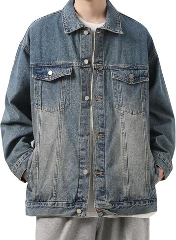 Men's Trucker Coat Denim Jackets in Saudi Arabia