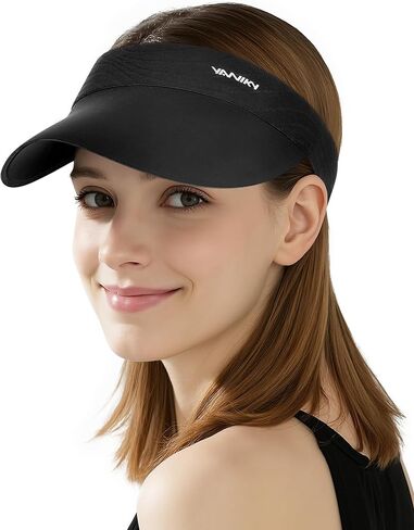 YANIKY Sun Visor Hat for Women,UPF50+ Seamless Sun Hats Men Women Lightweight Sports Cap Stretchy Ponytail Hat for Outdoor in Saudi Arabia