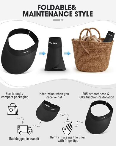 YANIKY Sun Visor Hat for Women,UPF50+ Seamless Sun Hats Men Women Lightweight Sports Cap Stretchy Ponytail Hat for Outdoor in Saudi Arabia